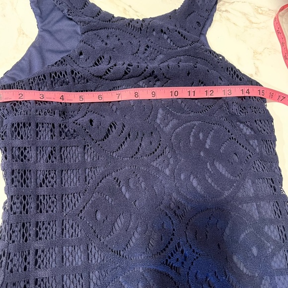 Lilly Pulitzer size as mall Jamie knit lace mini shift dress sleeveless - Picture 10 of 12